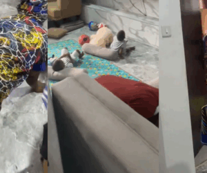“They’ll want her to take them with her” – Grandma crawls out of her daughter’s house to avoid being accompanied by her grandkids (VIDEO)