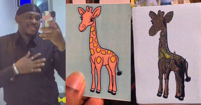 Man reveals his sh0cking artistry skills after trying sip and paint for the first time (WATCH)