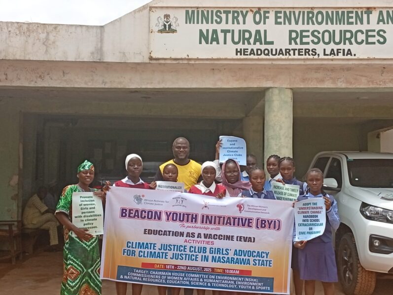 Students storm Ministries, demand climate justice clubs in Nasarawa schools