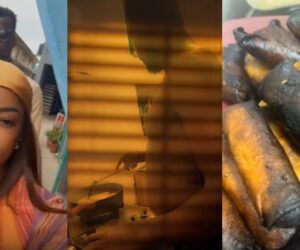 Nigerian woman reveals the mouthwatering samosa her husband made for her as an evening snack (VIDEO)