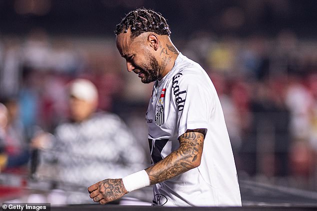 Football star Neymar confronted by angry Santos fans and ‘threatened with violence’ after worst defeat of his career left him in tears (Video)