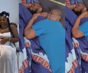 Woman teases her husband for running back home after going to the gym for the first time in years (WATCH)