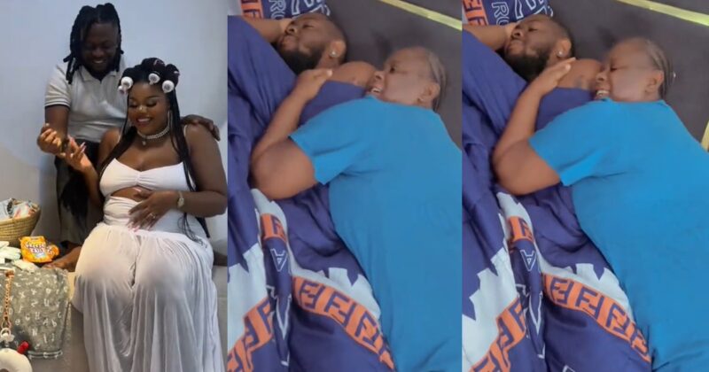 Woman teases her husband for running back home after going to the gym for the first time in years (WATCH)