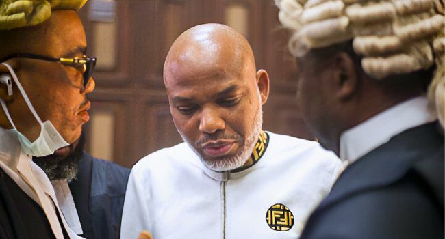 Furious Nnamdi Kanu petitions NBA to sanction judges for 'miscarriage of justice'