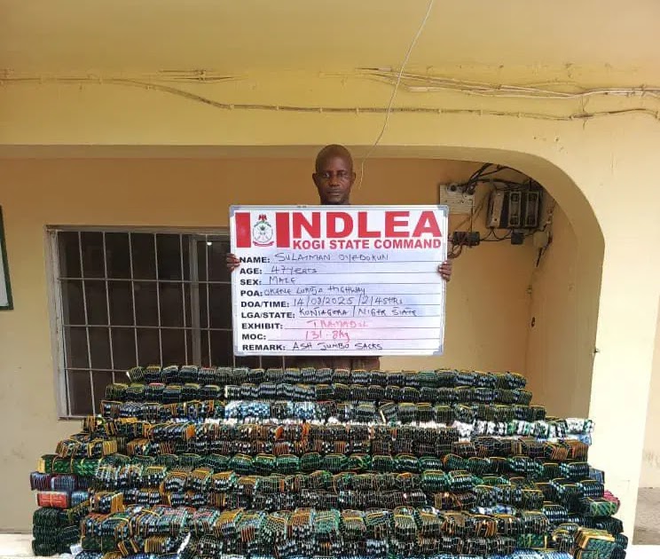 NDLEA arrests drug Kingpin after 3-year manhunt, intercepts N7.8bn opioids in Rivers
