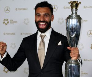 Mohamed Salah wins record third PFA Player of the Year award