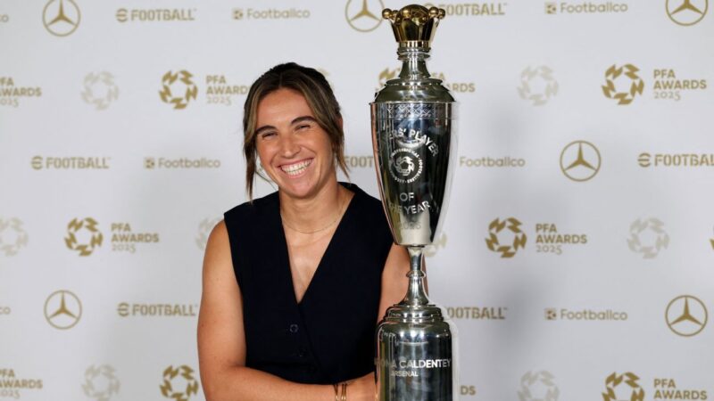 Arsenal’s Caldentey wins Women’s PFA Player of the Year award