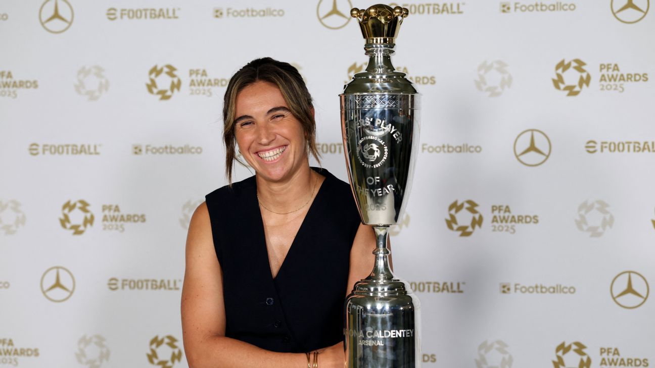 Arsenal’s Caldentey wins Women’s PFA Player of the Year award