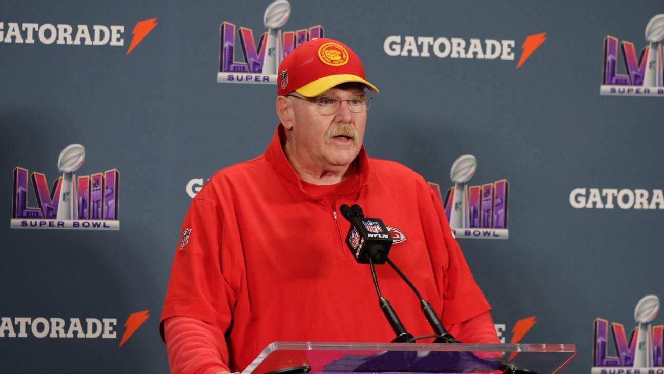 Report — Bullet fired into office of Chiefs’ Andy Reid in ’24