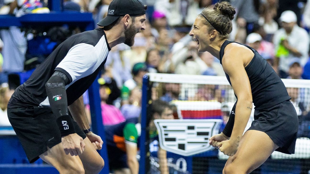 Errani, Vavassori defend US Open title in revamped mixed doubles