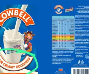NAFDAC warns Nigerians of counterfeit Cowbell ‘Our Milk’ sachets in circulatio