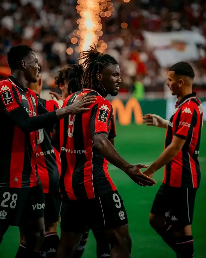 Moffi Scores In Nice’s Win Over Auxerre
