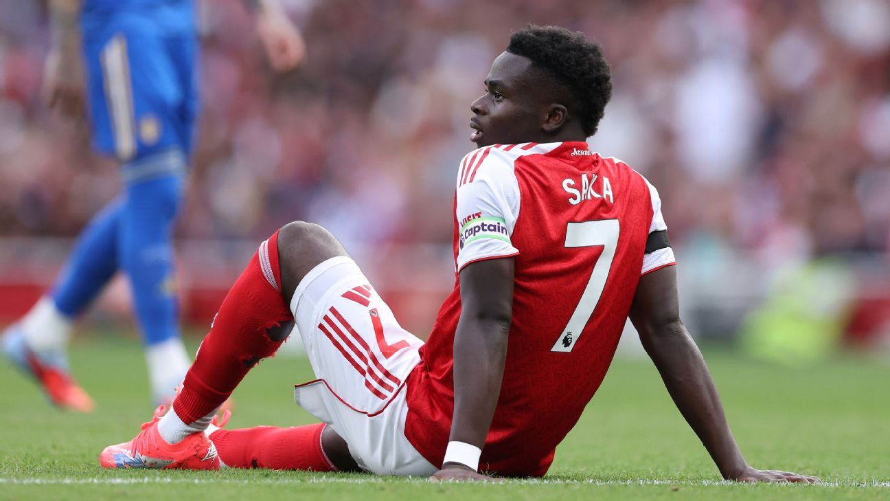 Arsenal boost as Bukayo Saka injury not as bad as first feared