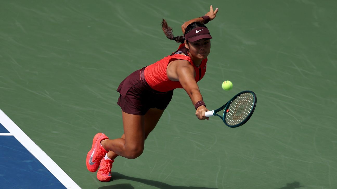 US Open: Emma Raducanu powers past Ena Shibahara in first round