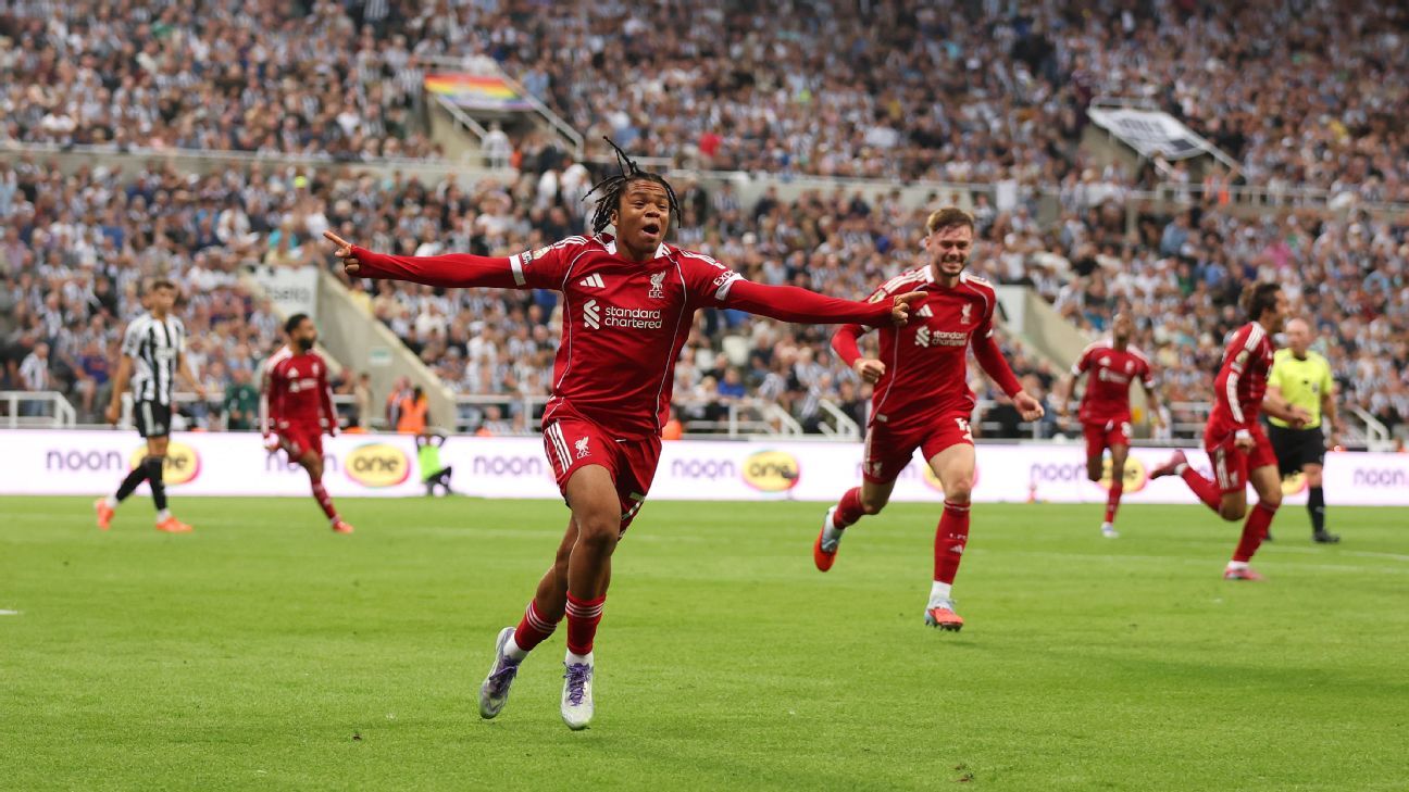 Liverpool’s Virgil van Dijk hails Rio Ngumoha’s ‘dream debut’
