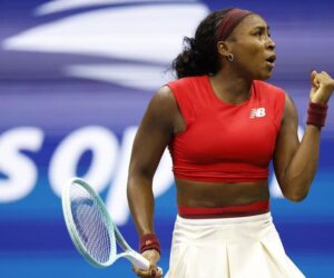 Gauff struggles with new serve, holds on for win at US Open