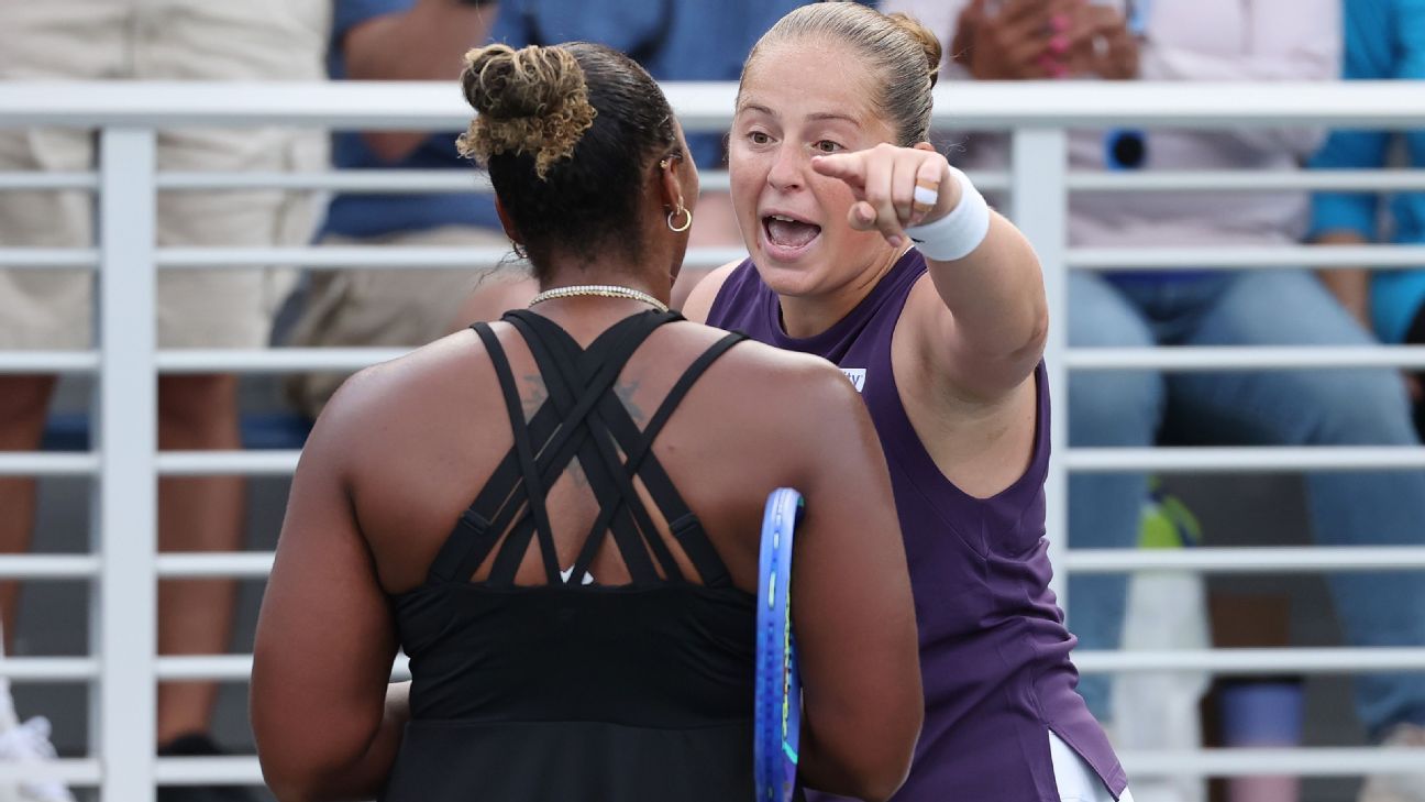 Townsend, Ostapenko have heated exchange after US Open match