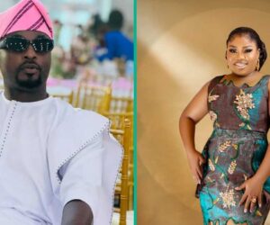 Adeniyi Johnson Pranks Wife About Acting Unclad, Her Reaction Causes Laughter: “Make She Calm Down”