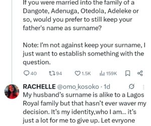 Keep your family name after marriage