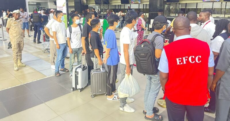 EFCC, NIS Deport 51 Foreign Nationals Jailed for Cyber-Terrorism, Internet Fraud