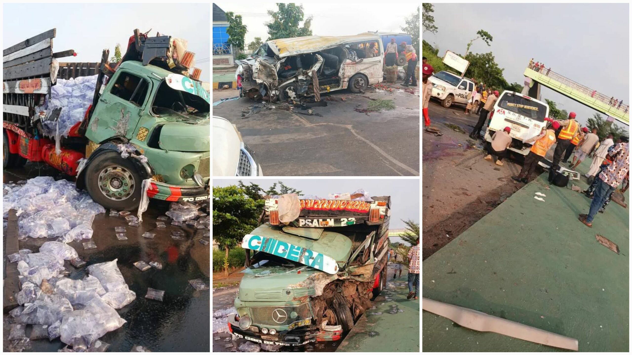 Several feared dead as bus, truck collide near Ebonyi University