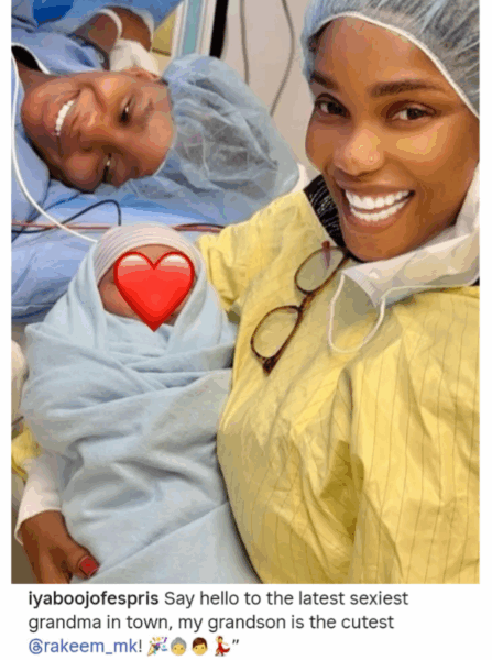 “Say hi to the latest grandma” Actress Iyabo Ojo says as she shows off son of Priscilla Ojo-Mkambala and Tanzanian singer Juma Jux Mkambala