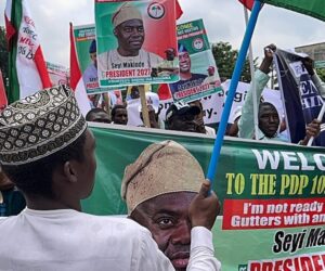 PDP Supporters Rally for Makinde as 2027 Presidential Candidate Outside NEC Meeting