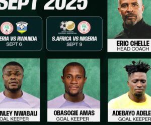 Super Eagles’ Coach Names 23-Man Squad for 2026 World Cup Qualifiers
