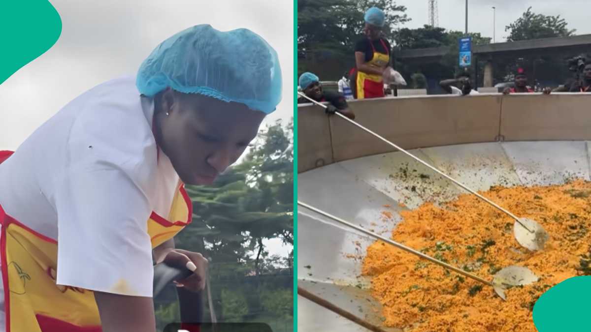 Jollof Rice: Video Shows Large Pot Hilda Bacci Will Use To As She Seeks To Make History Again