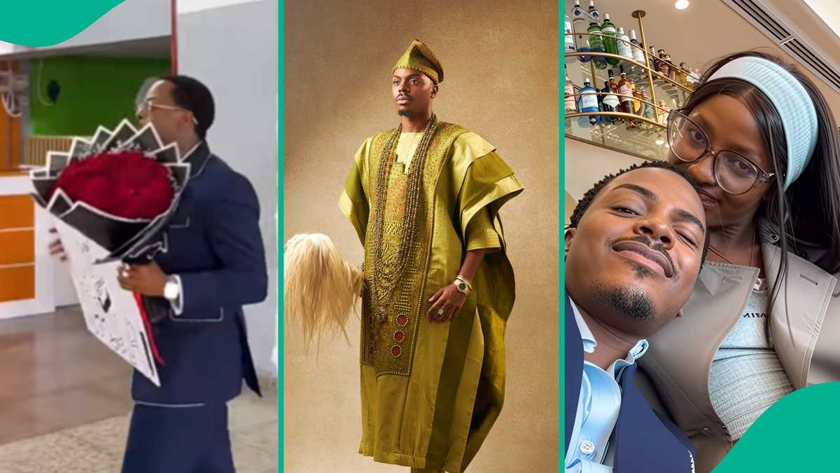 Enioluwa Takes After Priscilla Ojo, Welcomes Tanzanian Girlfriend as He Treats Her Lavishly