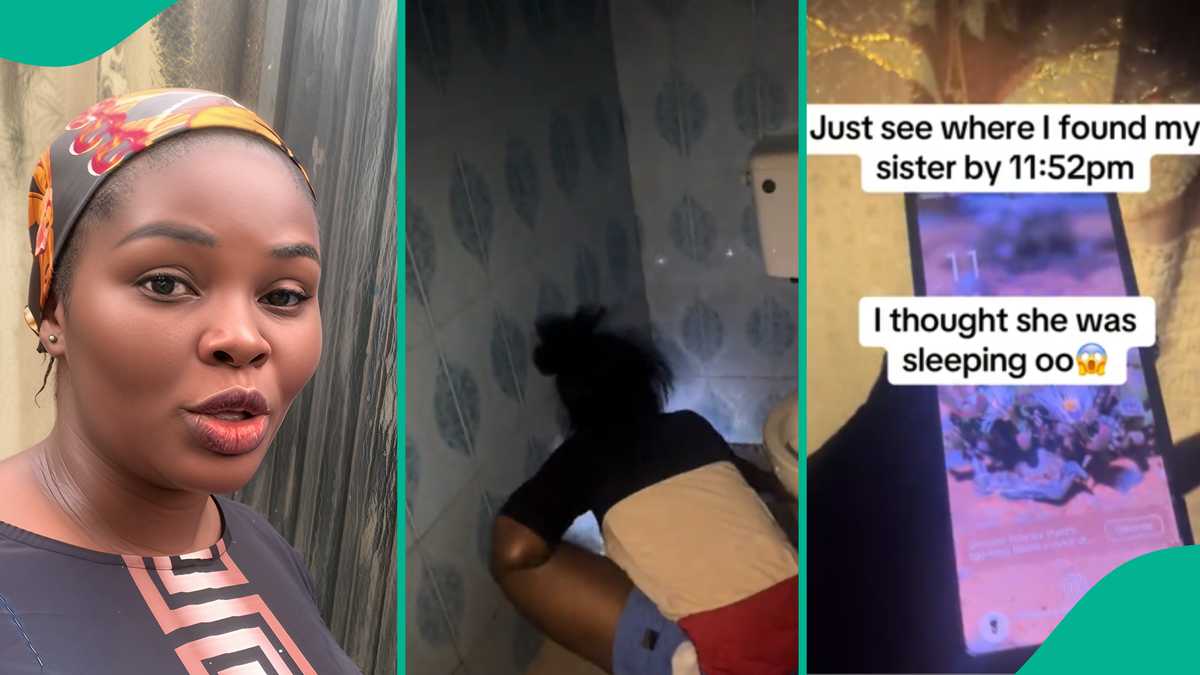 Lady touched over what she found her sister doing in toilet at 11:52pm: “I thought she’s sleeping o”