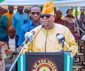 Governor Adeleke Mentions “Pharaohs” Against Him, PDP