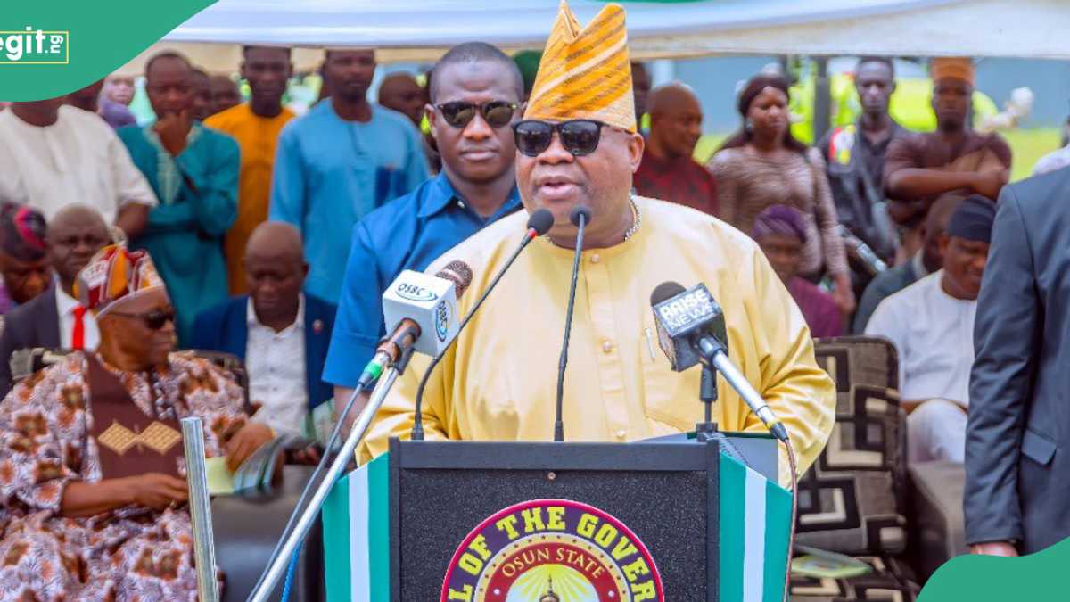 Governor Adeleke Mentions “Pharaohs” Against Him, PDP