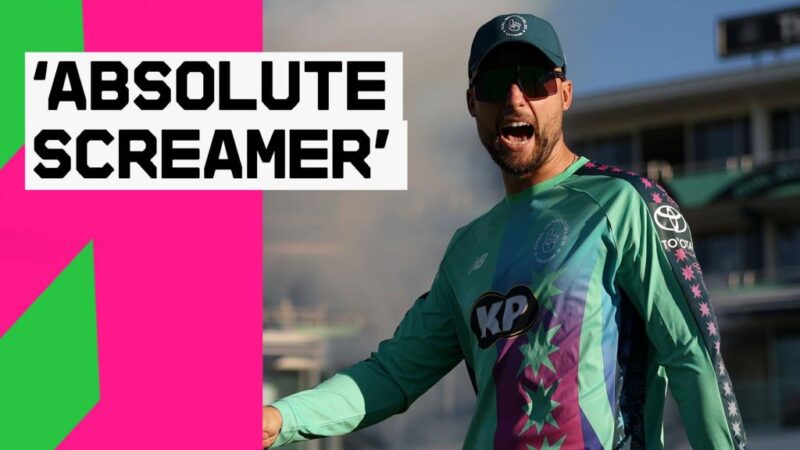 The Hundred 2025: Oval Invincibles v London Spirit: Will Jacks catch dismisses Ollie Pope