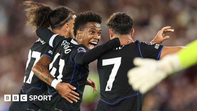 West Ham 1-5 Chelsea: Teenager Estevao Willian shows promise in Cole Palmer absence