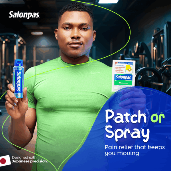 Validated by the Experts: Why Nigeria’s Top Physiotherapists Recommend Salonpas Pain Relief Patch and Spray
