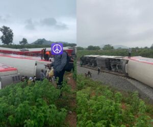 PHOTOS: Fear grip travellers as Abuja-Kaduna train jumps track