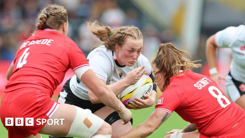 Women’s Rugby World Cup 2025: Wales on brink of exit as Canada run in six tries