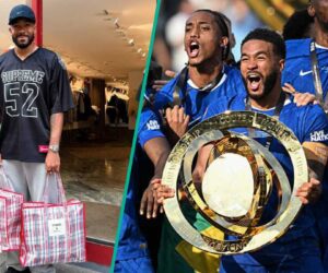 Chelsea Captain Reece James Spotted Shopping With Ghana Must Go Bags in London, Fans React
