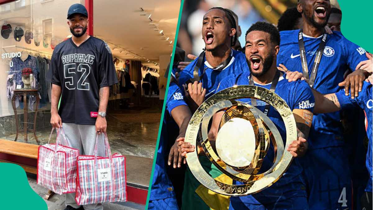 Chelsea Captain Reece James Spotted Shopping With Ghana Must Go Bags in London, Fans React