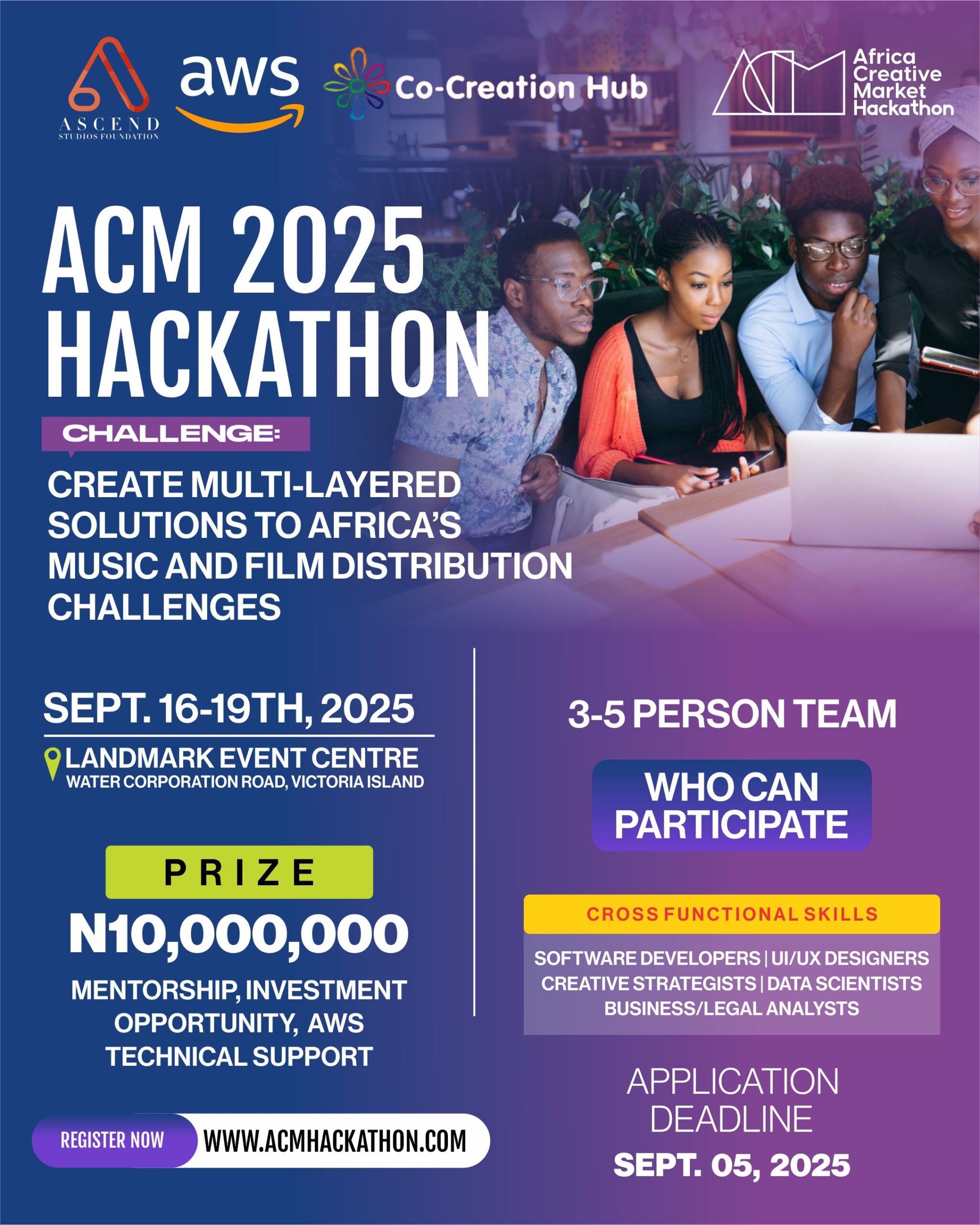 Applications Now Open for Africa Creative Market Hackathon 2025 – ₦10 Million Grand Prize