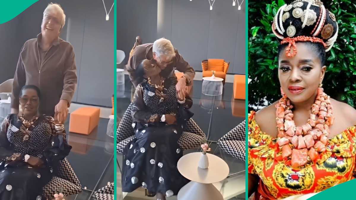 “No Be Yahoo”: Rita Edochie Teases New Relationship, Shares Loved-Up Clip With Oyinbo Client