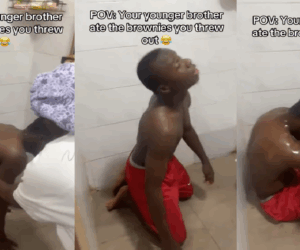 Lady shares how her younger brother became severely disoriented after eating brownies she had tossed out (WATCH)