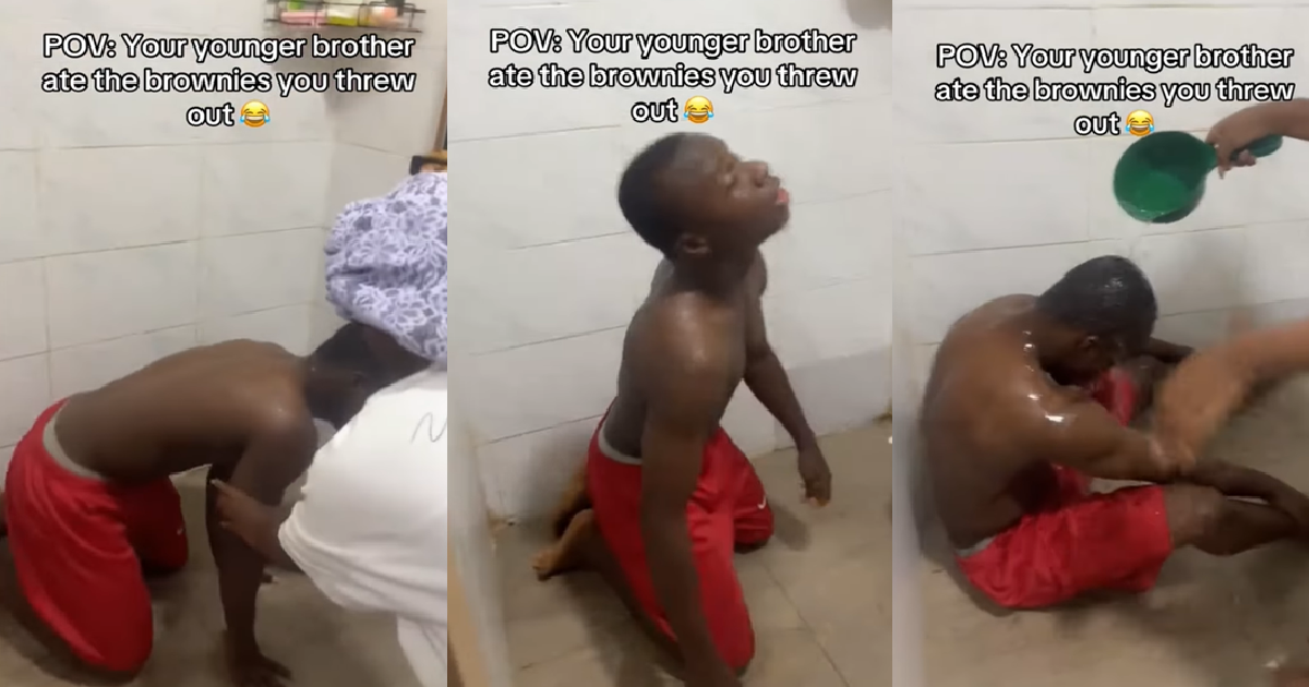Lady shares how her younger brother became severely disoriented after eating brownies she had tossed out (WATCH)