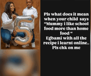 “After all the recipes I learnt online, my child still says he prefers school food to home food” – Actress Wumi Toriola laments