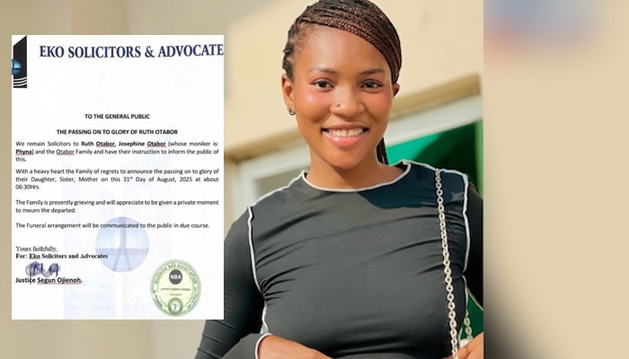 Family of Phyna Confirms Passing of Ruth Otabo After Long Battle Following Accident by Dangote Truck