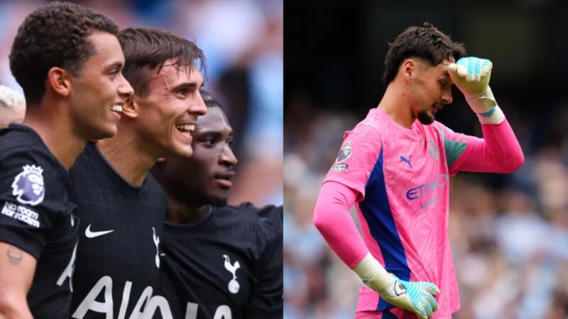 Tottenham stun Man City with 2-0 win at Etihad