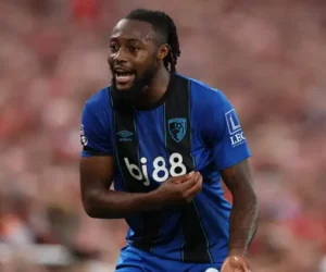 Man arrested over racist abuse towards Bournemouth’s Semenyo at Anfield