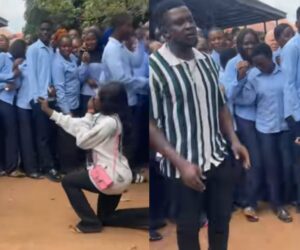 Man’s reaction over girlfriend’s public proposal trends