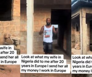 Man meets uncompleted building after 20 years of sending wife money for house project